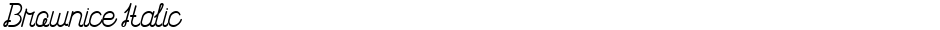 Brownice ItalicDemo