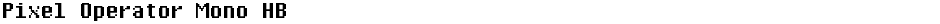 Pixel Operator Mono HBDemo