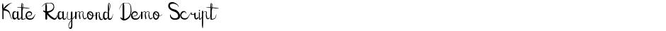 Kate Raymond Demo ScriptDemo