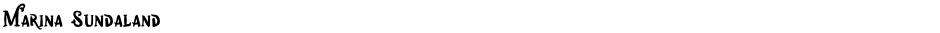 Marina SundalandDemo