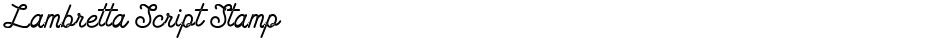 Lambretta Script StampDemo