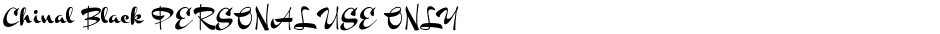 Chinal Black PERSONAL USE ONLYDemo