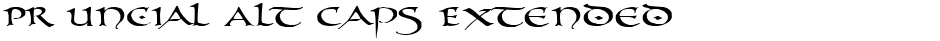 PR Uncial Alt Caps ExtendedDemo