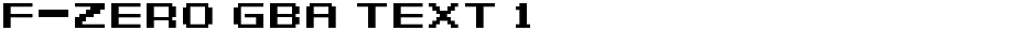 F-Zero GBA Text 1Demo