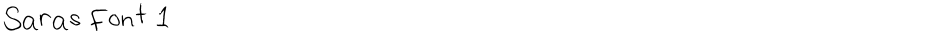 Saras Font 1Demo