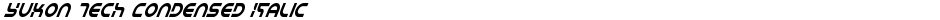 Yukon Tech Condensed ItalicDemo
