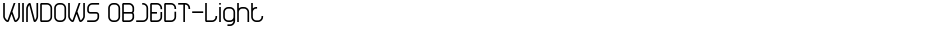 WINDOWS OBJECT-LightDemo