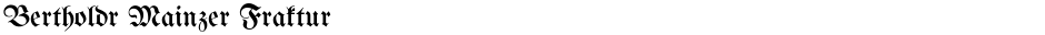 Bertholdr Mainzer FrakturDemo