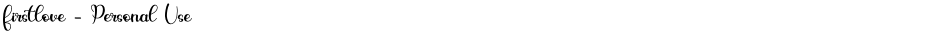 firstlove - Personal UseDemo