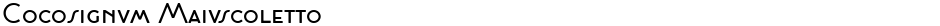 Cocosignum MaiuscolettoDemo