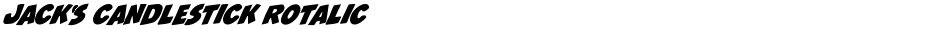 Jack's Candlestick RotalicDemo