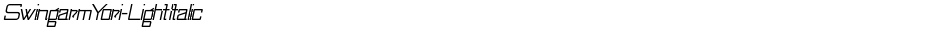 SwingarmYori-LightItalicDemo