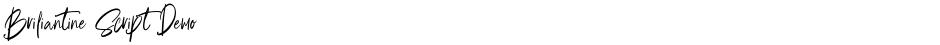 Briliantine Script DemoDemo