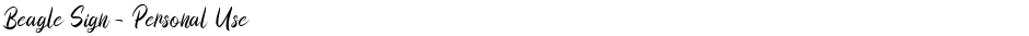 Beagle Sign - Personal UseDemo