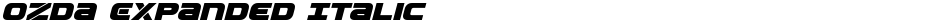 Ozda Expanded ItalicDemo