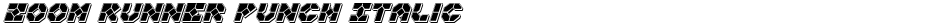 Zoom Runner Punch ItalicDemo
