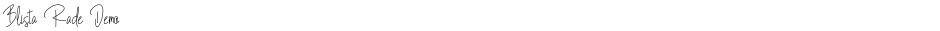 Blista Rade DemoDemo