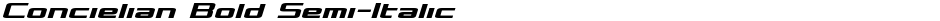 Concielian Bold Semi-ItalicDemo