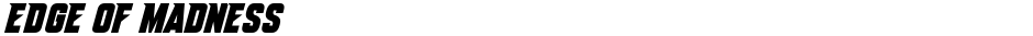 Edge Of MadnessDemo
