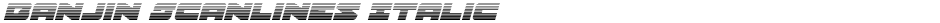 Banjin Scanlines ItalicDemo