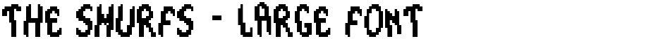 The Smurfs - Large FontDemo