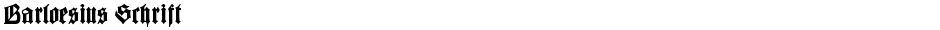 Barloesius SchriftDemo