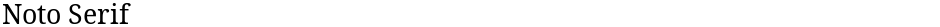 Noto SerifDemo