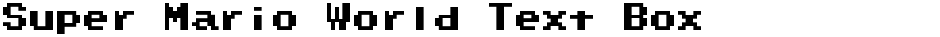 Super Mario World Text BoxDemo