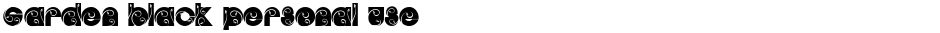 GARDEN BLACK PERSONAL USEDemo