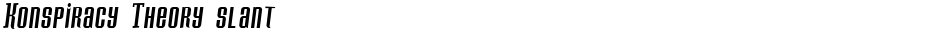 Konspiracy Theory slantDemo