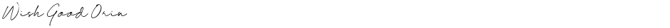 Wish Good OrinDemo