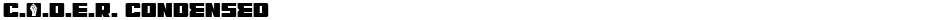 C.O.D.E.R. CondensedDemo