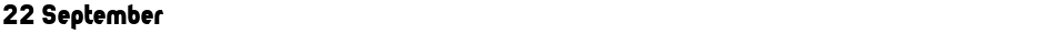 22 SeptemberDemo