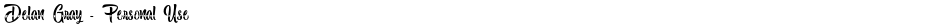 Delan Gray - Personal UseDemo