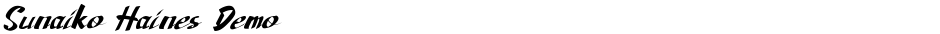 Sunaiko Haines DemoDemo