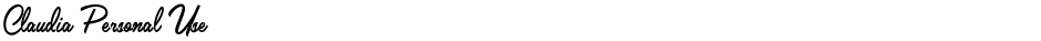 Claudia Personal UseDemo