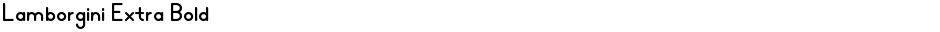 Lamborgini Extra BoldDemo