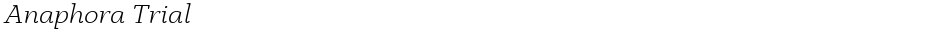 Anaphora TrialDemo