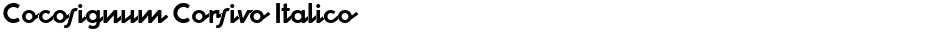 Cocosignum Corsivo ItalicoDemo