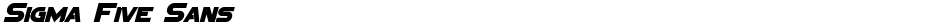Sigma Five SansDemo