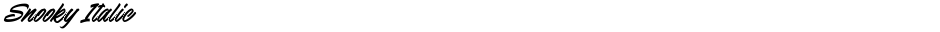 Snooky ItalicDemo