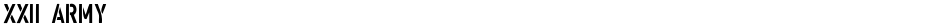 XXII ARMYDemo