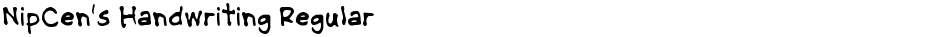 NipCen's Handwriting RegularDemo