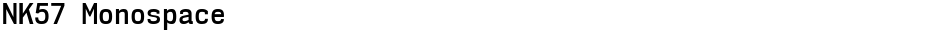 NK57 MonospaceDemo