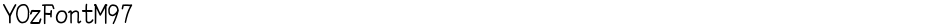 YOzFontM97Demo