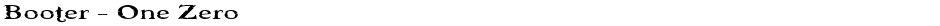 Booter - One ZeroDemo