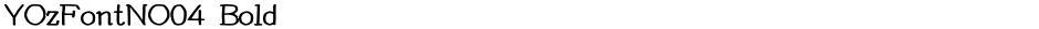 YOzFontNO04 BoldDemo