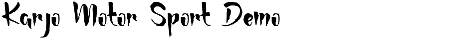 Karjo Motor Sport DemoDemo