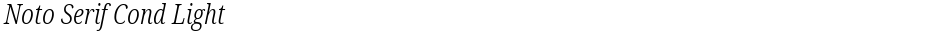 Noto Serif Cond LightDemo