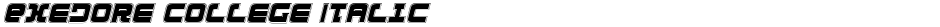 Exedore College ItalicDemo
